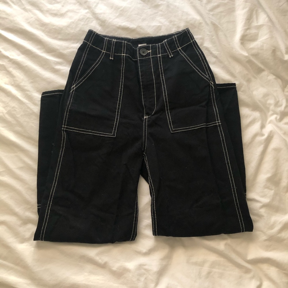 High-Rise Black Pants